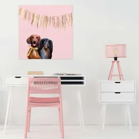 Best Friend - Party Doxies Canvas Wall Art