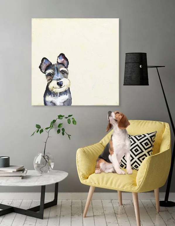 Best Friend - Schnauzer Canvas Wall Art
