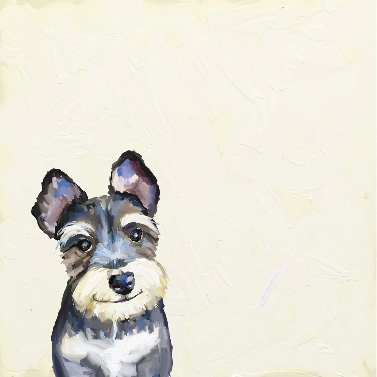 Best Friend - Schnauzer Canvas Wall Art