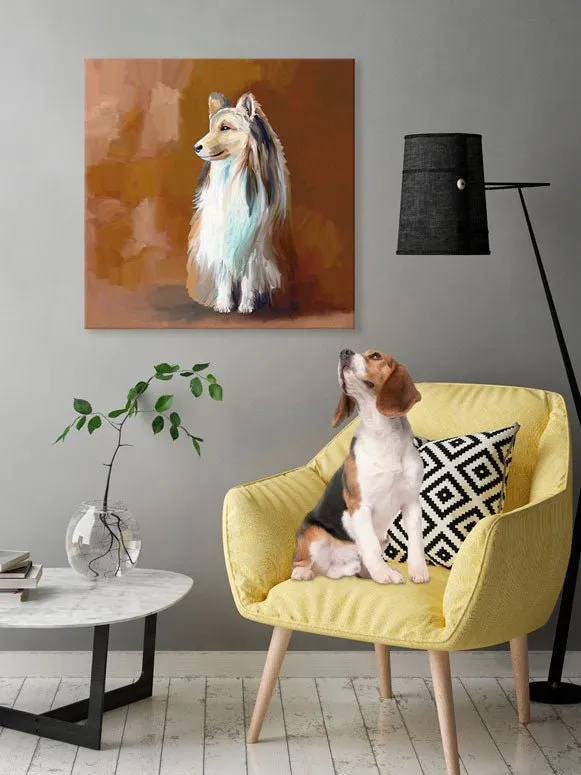 Best Friend - Shetland Sheepdog Canvas Wall Art