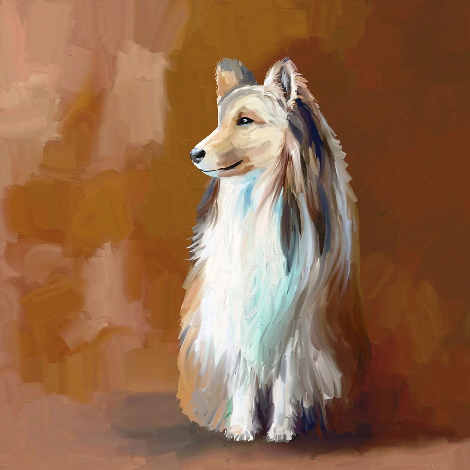 Best Friend - Shetland Sheepdog Canvas Wall Art