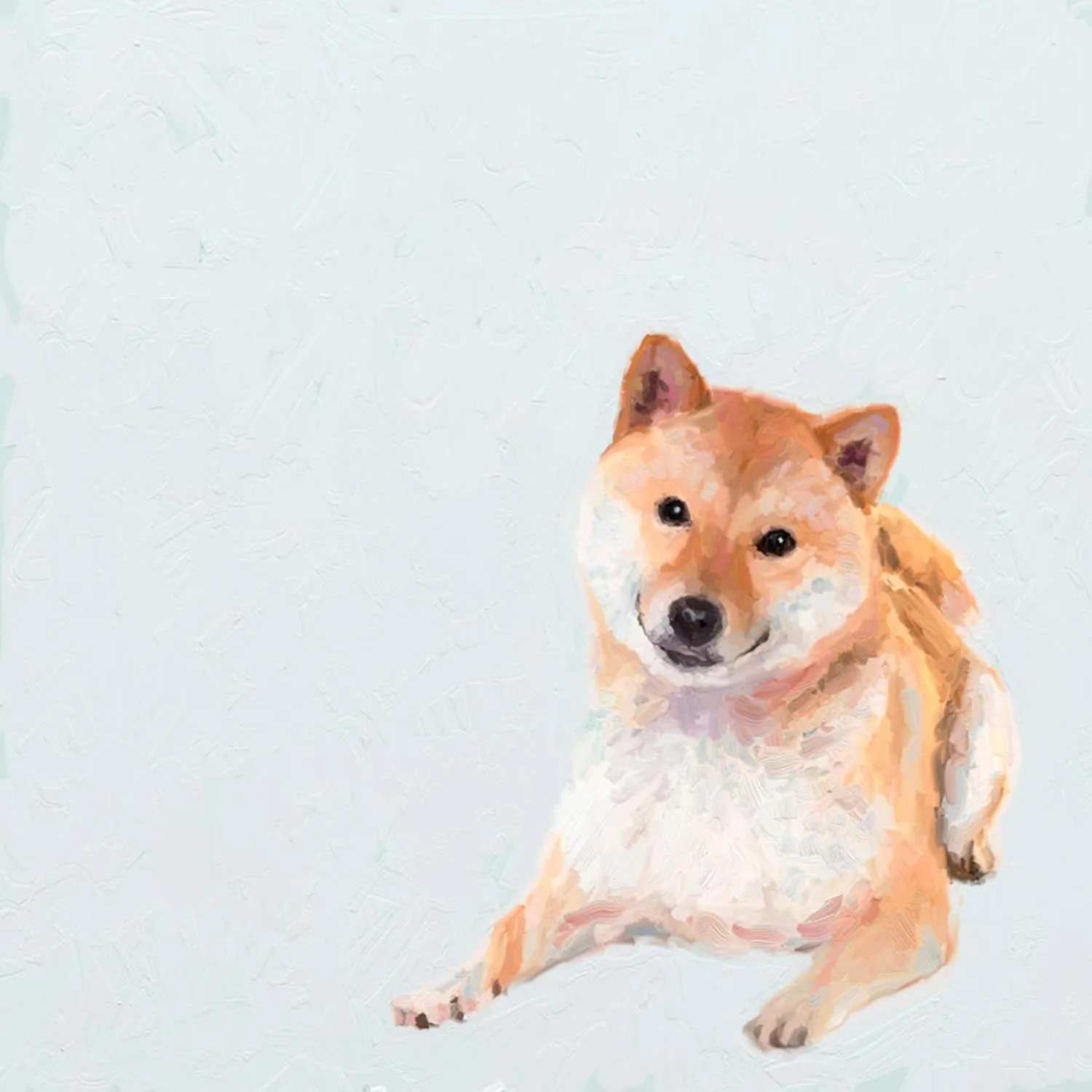Best Friend - Shiba Canvas Wall Art