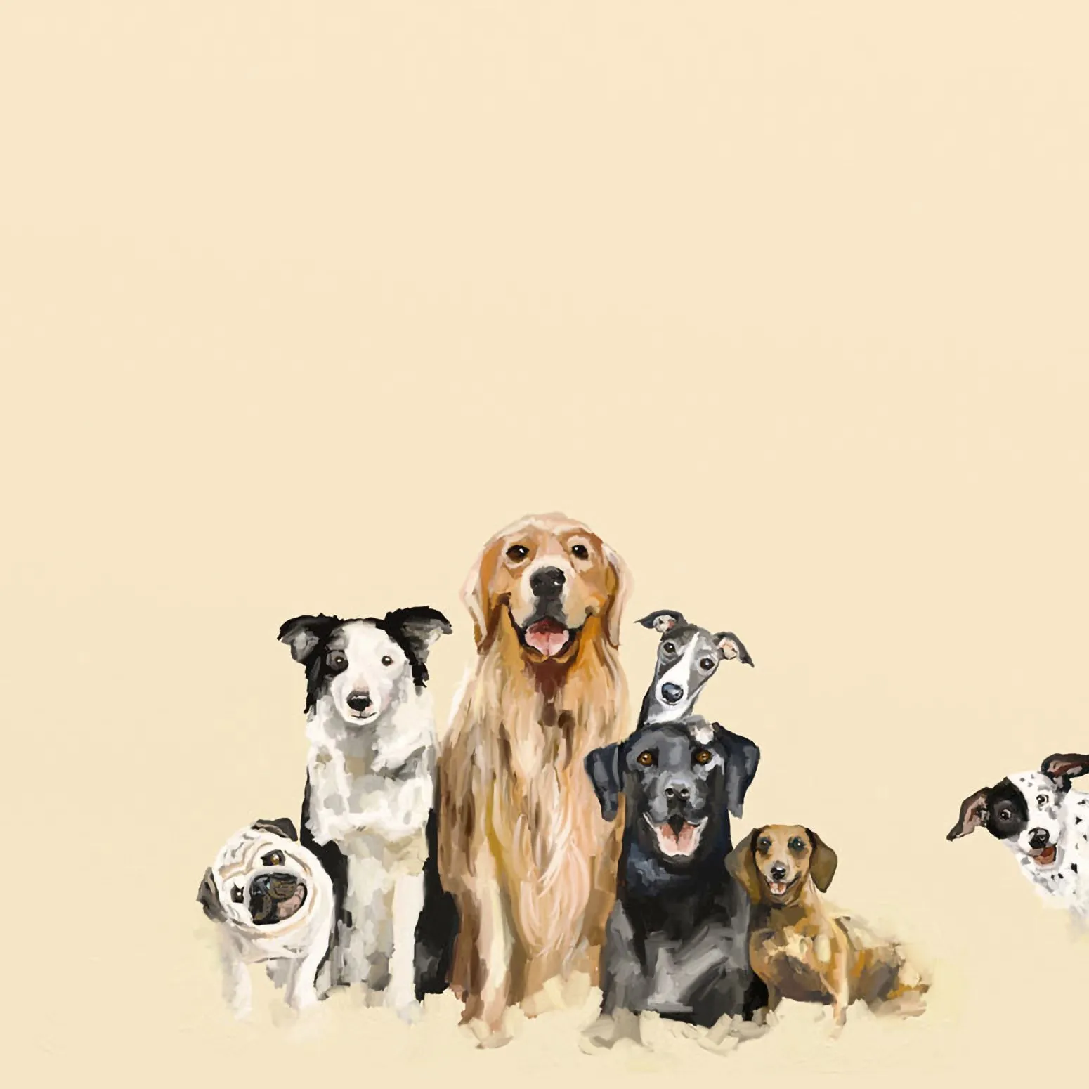 Best Friends - Puppy Pack Canvas Wall Art