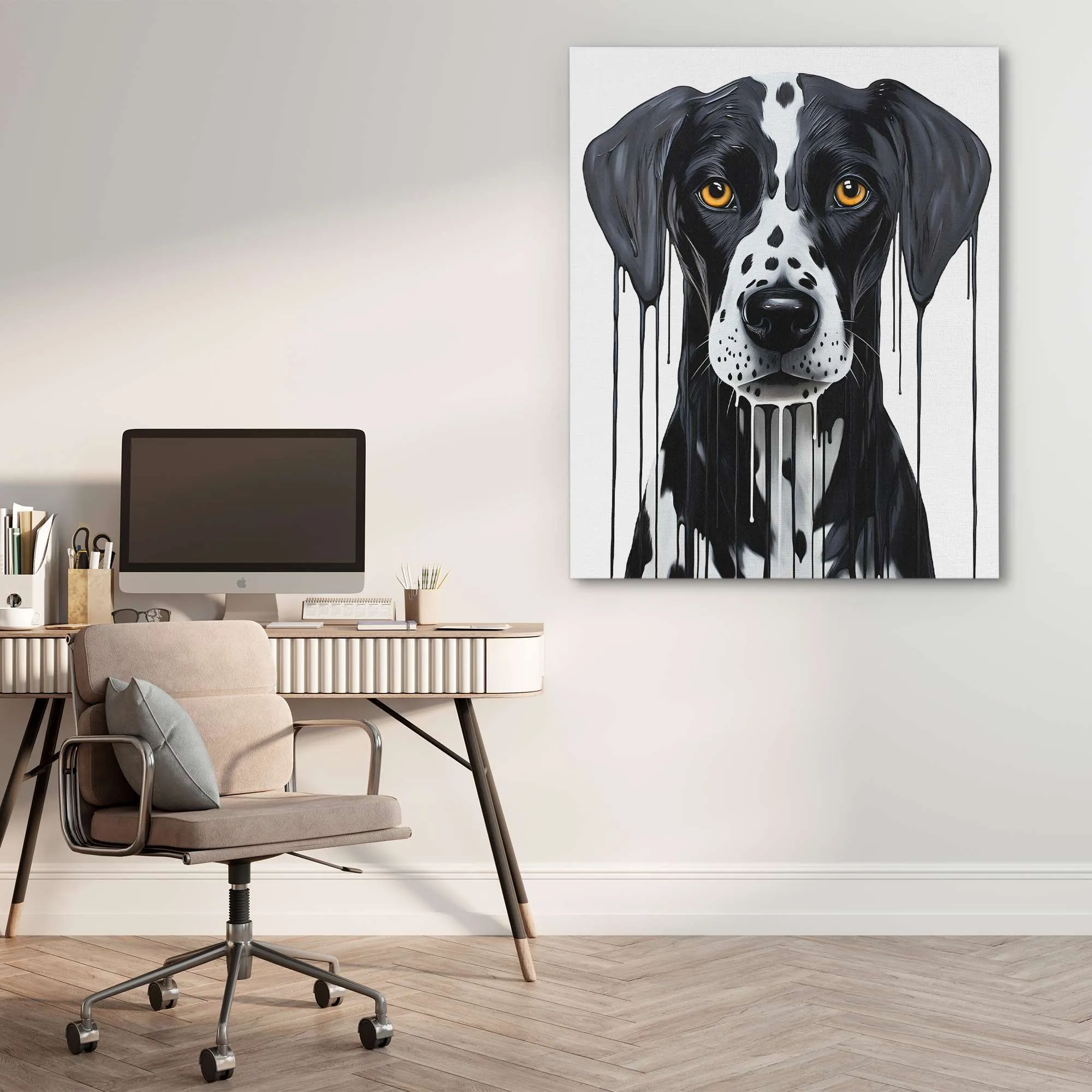 Black and White Dalmatian