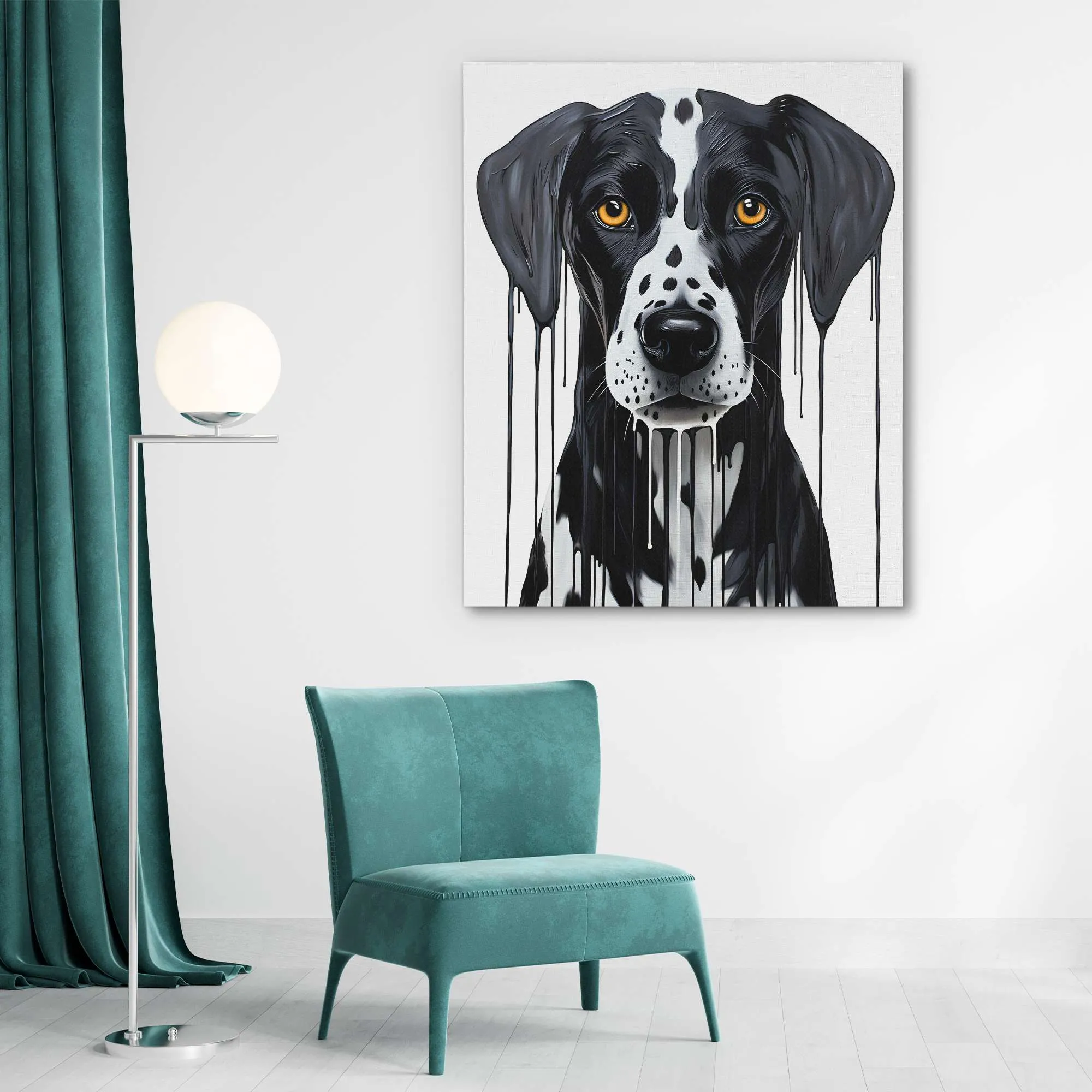 Black and White Dalmatian