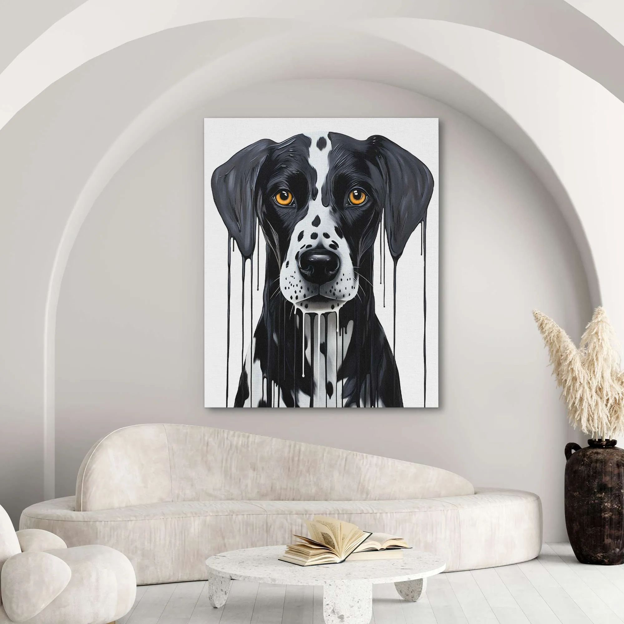 Black and White Dalmatian