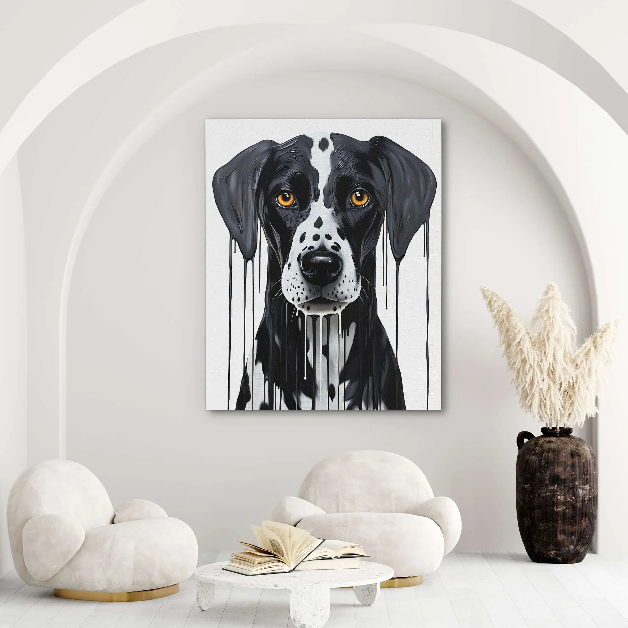 Black and White Dalmatian