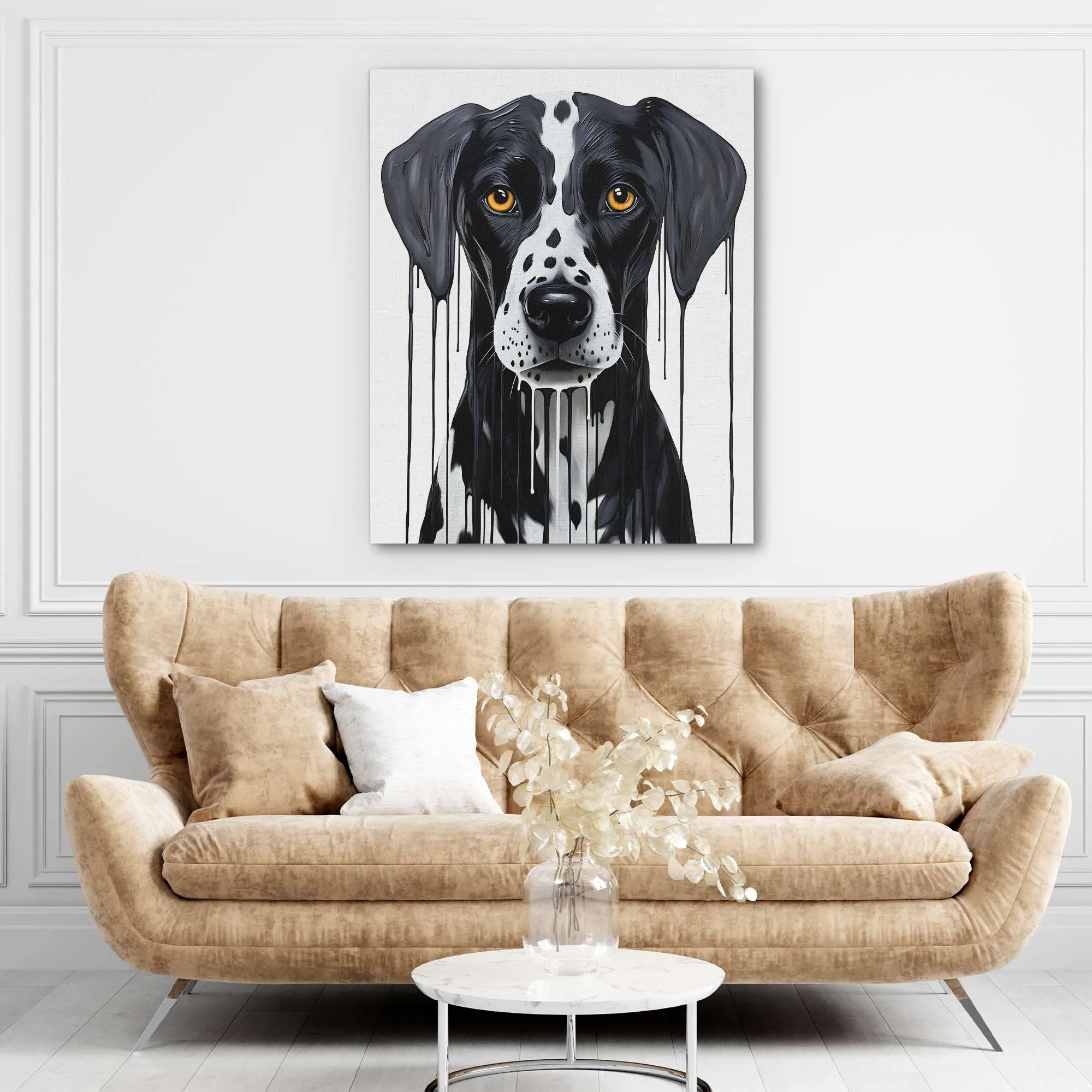 Black and White Dalmatian