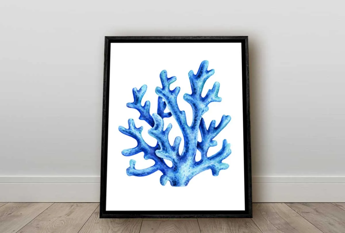 Blue Coral 2 | Canvas Wall Art Print