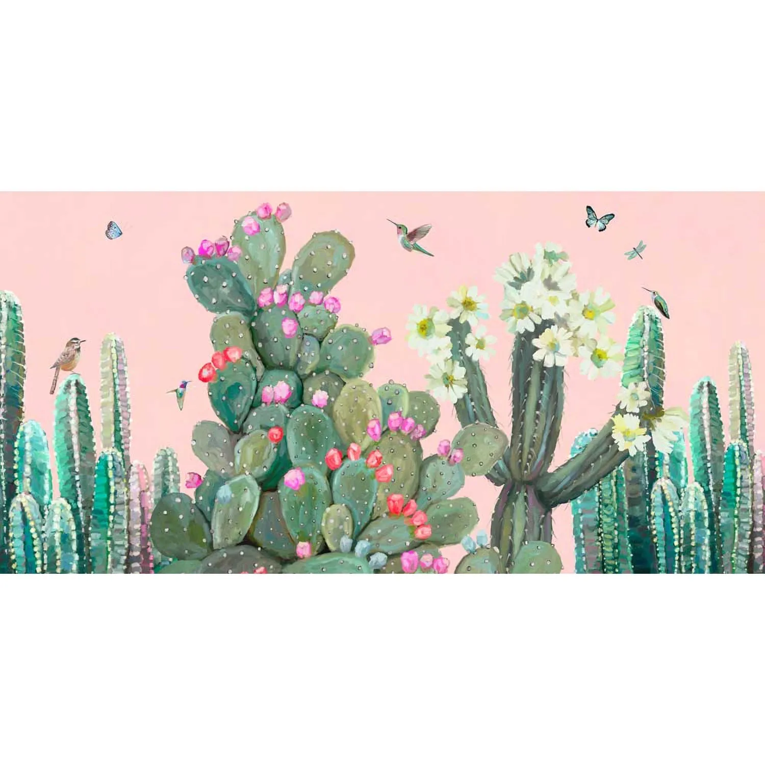 Cacti Garden Canvas Wall Art