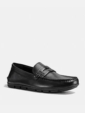 Coach Men's Mott Penny Leather Loafer Black FG1089