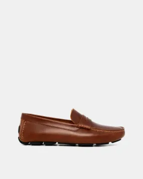 Cognac Leather Driving Shoes
