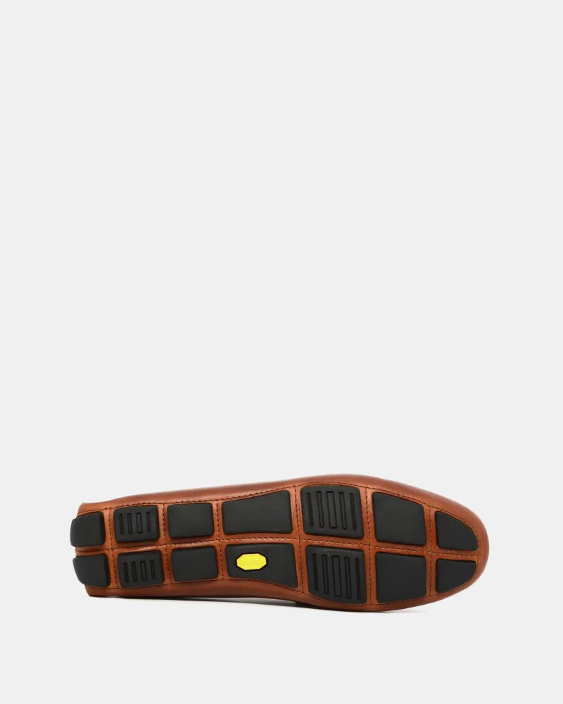 Cognac Leather Driving Shoes