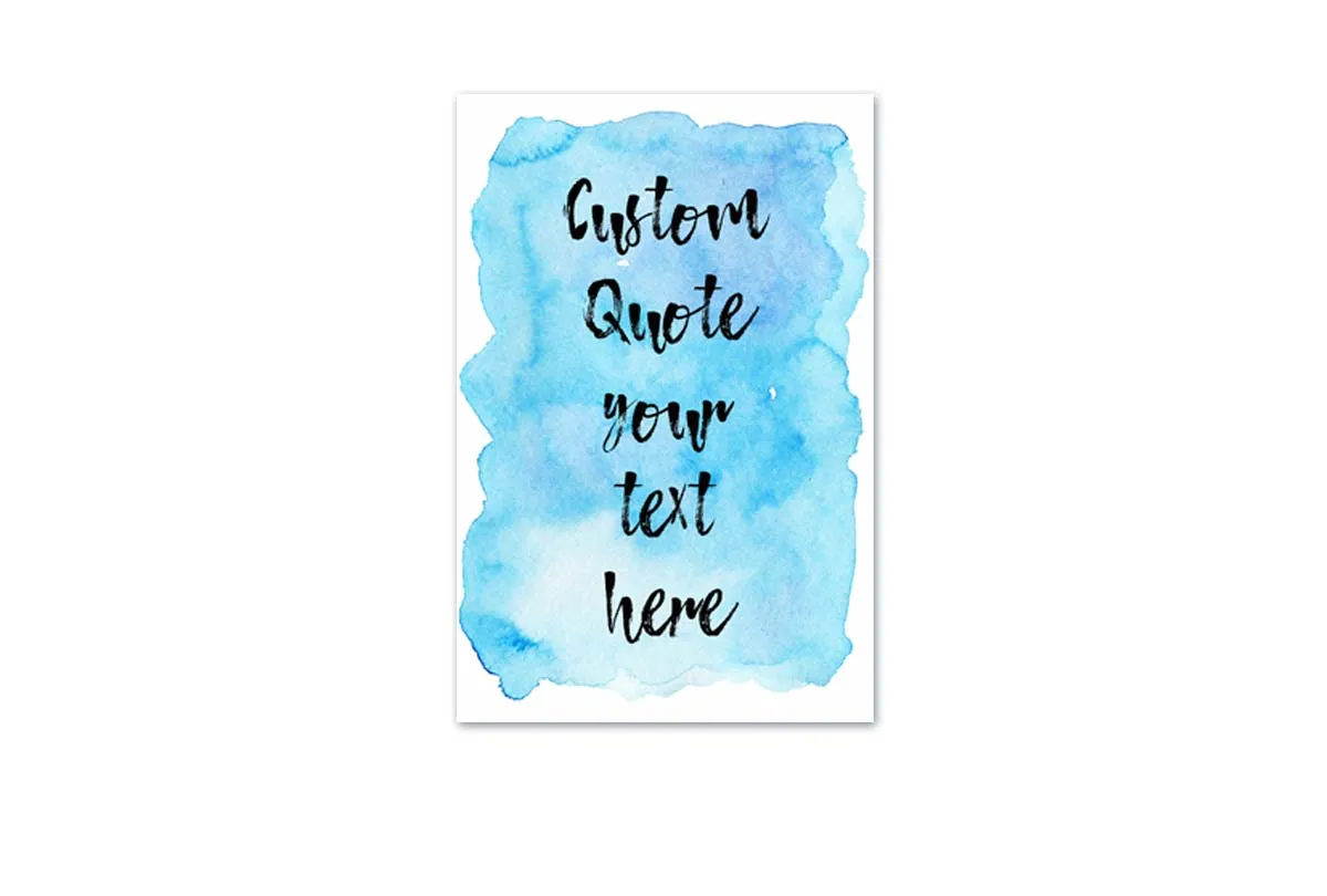 Custom Inspirational Quote | Canvas Wall Art Print