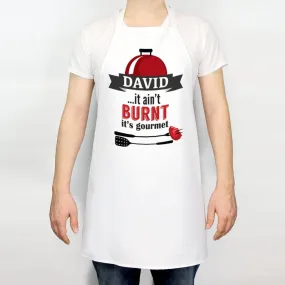 Daddy...It Ain't Burnt It's Gourmet Personalized Adult Apron