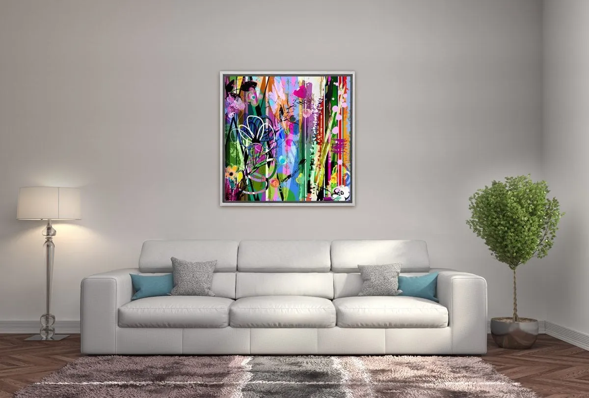 Daisy Abstract | Canvas Wall Art Print
