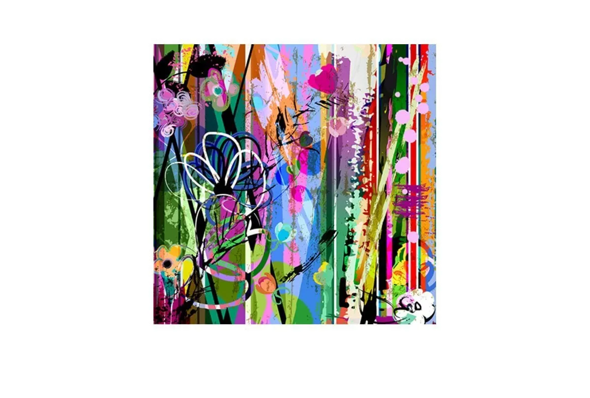 Daisy Abstract | Canvas Wall Art Print