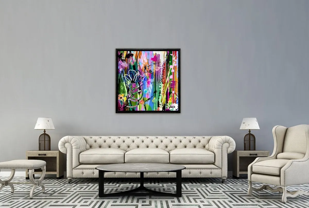 Daisy Abstract | Canvas Wall Art Print