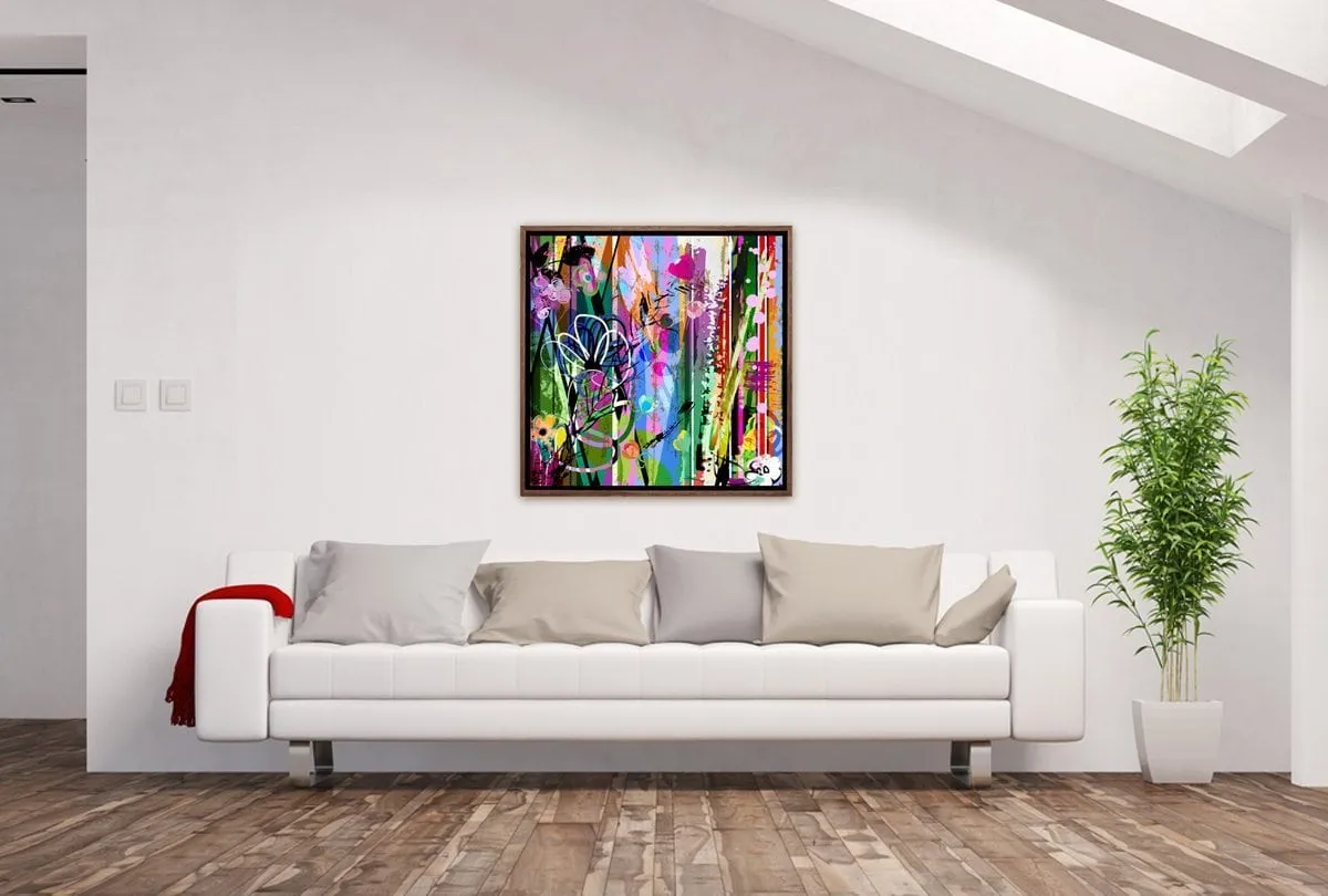 Daisy Abstract | Canvas Wall Art Print