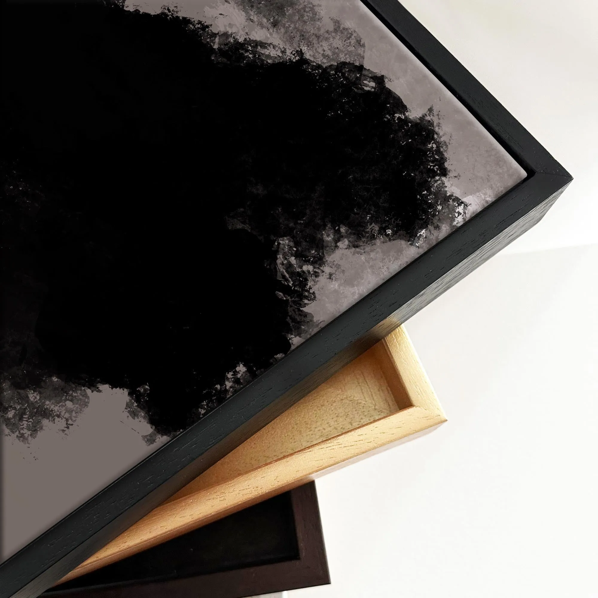 Dark Hues II Framed Canvas
