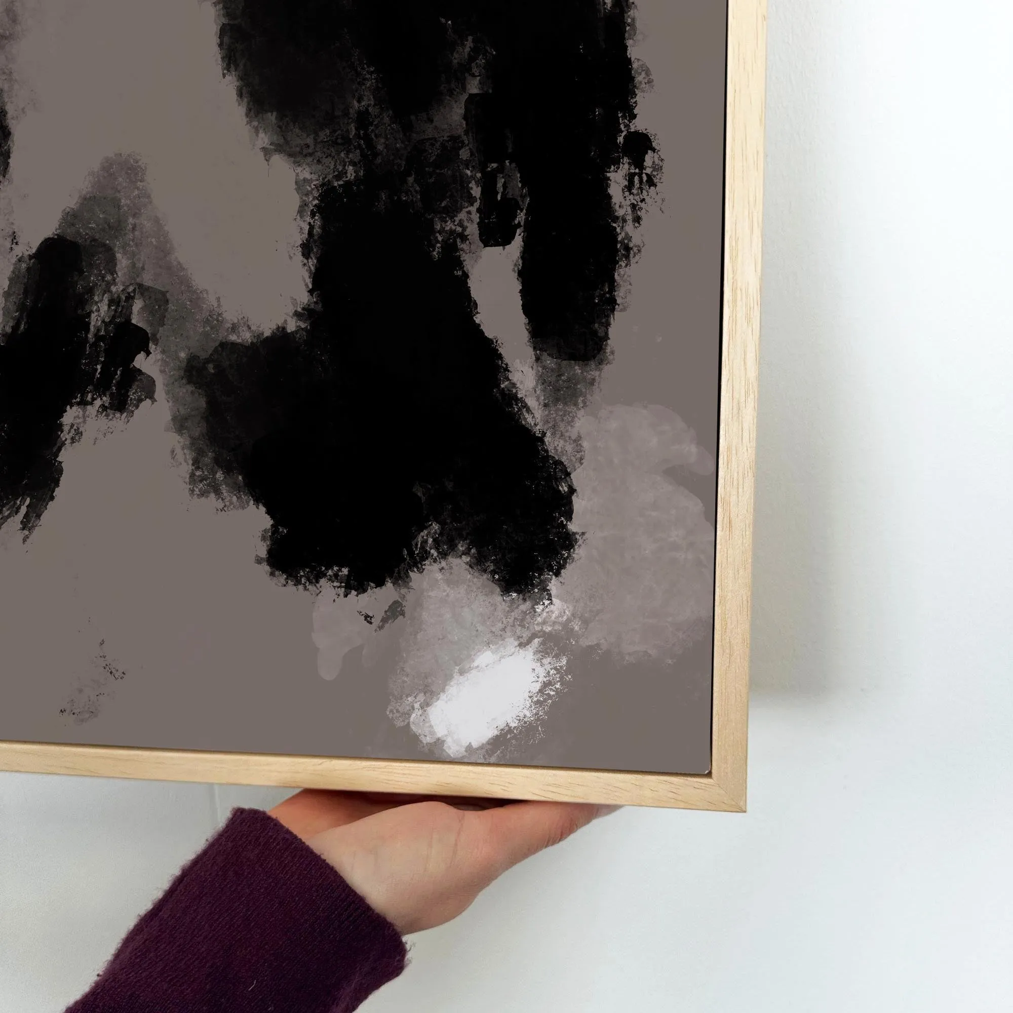Dark Hues II Framed Canvas