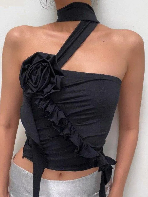 Floral Embellish Bandeau Top