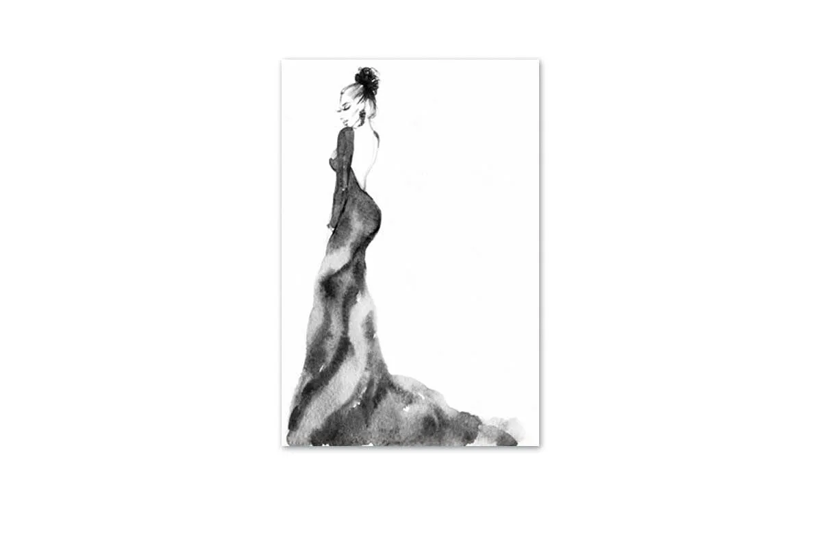 Glamorous Dress 7 | Fashion Canvas Art Print