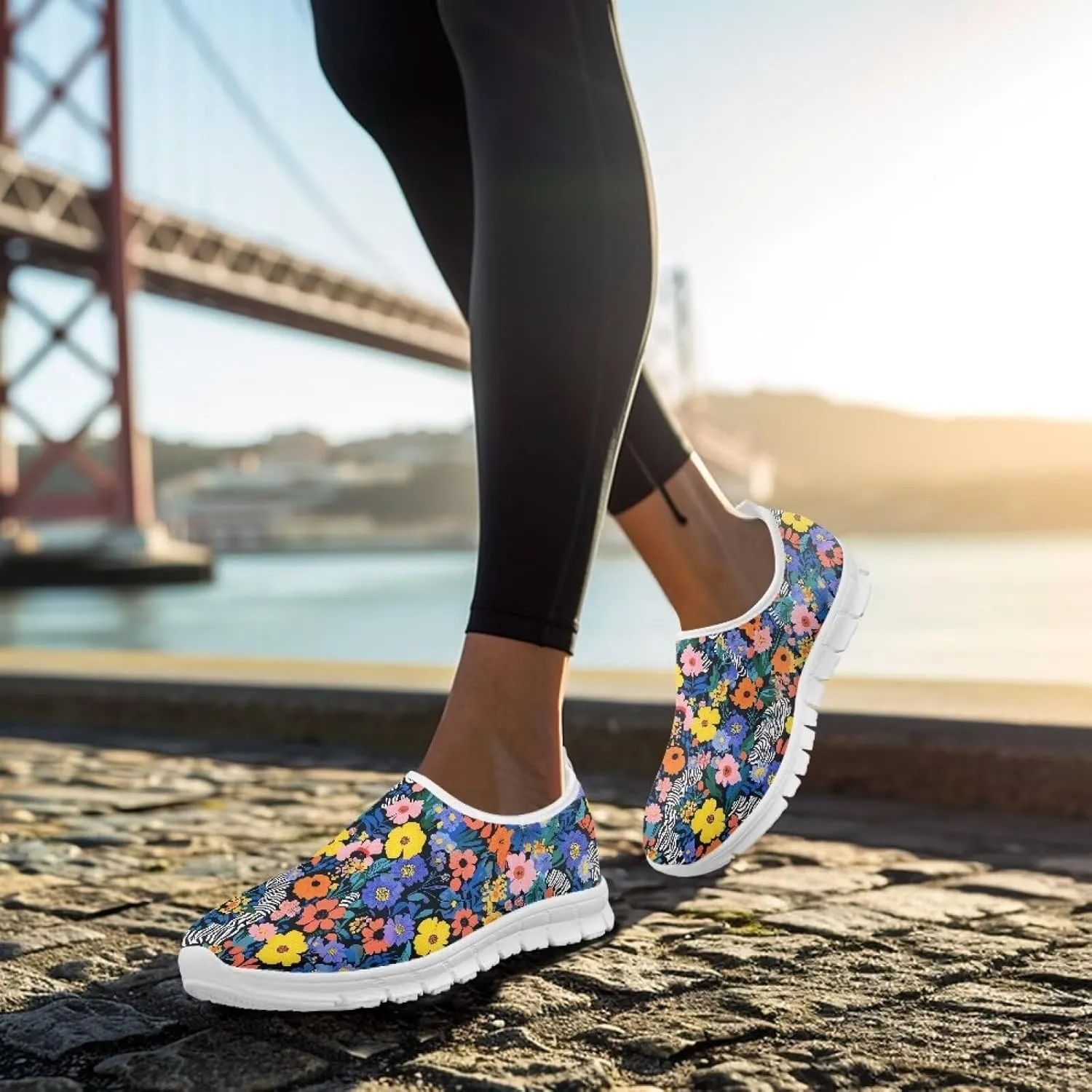 GOSTONG Women's Slip On Casual Shoes Low Cut Loafers Lightweight Arch Support Walking Shoes Soft Sports Workout Sneakers Size 5.5-11.5