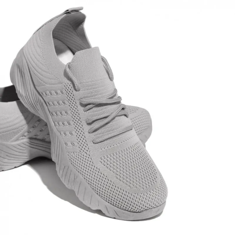 Gray Casual Mesh Breathable Vulcanize Shoes