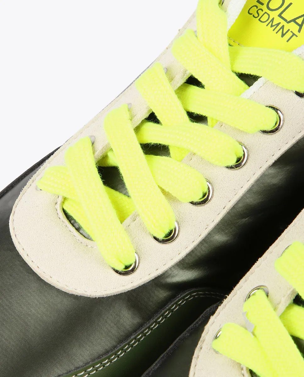 Green and lime sneakers