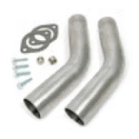 Hedman Exhaust Adapter - 1/2 in Diameter - 2-1/2 in Collector - 45 Degree Bend - Hedman Headers Exhaust Manifolds - GM LS-Series