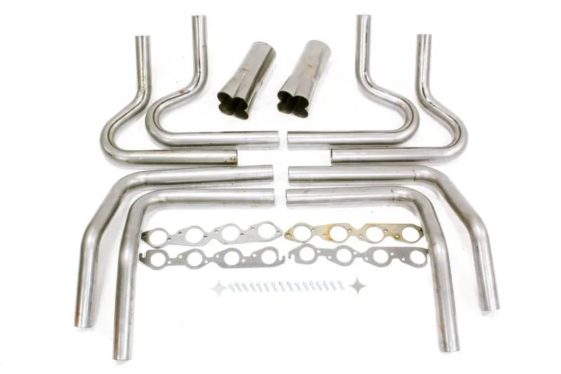 Hedman Hedders 2-3/8" BB Chevy Weld Up Kit- 4-1/2" Weld On Collecto