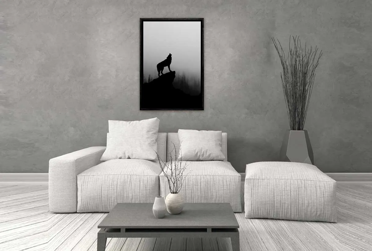 Howling Wolf | Canvas Wall Art Print
