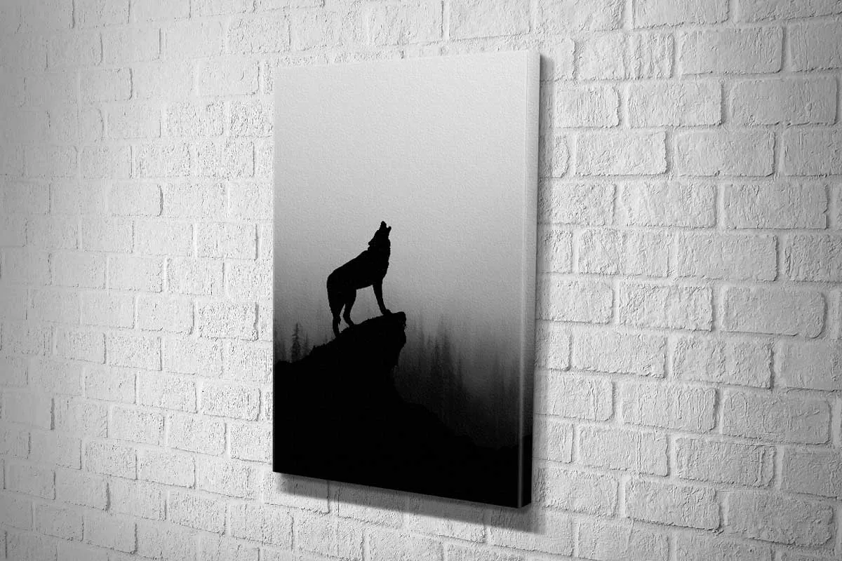 Howling Wolf | Canvas Wall Art Print