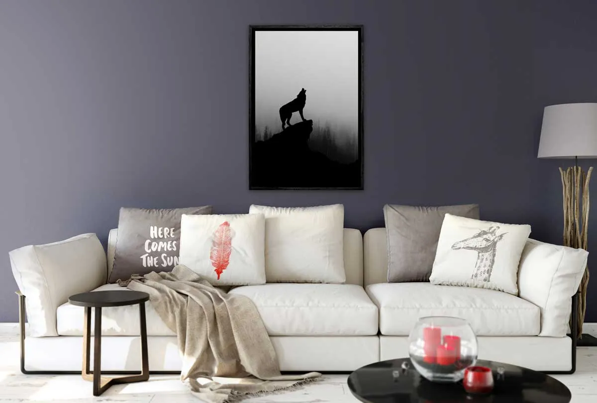 Howling Wolf | Canvas Wall Art Print