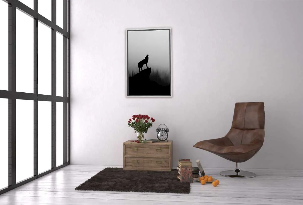 Howling Wolf | Canvas Wall Art Print
