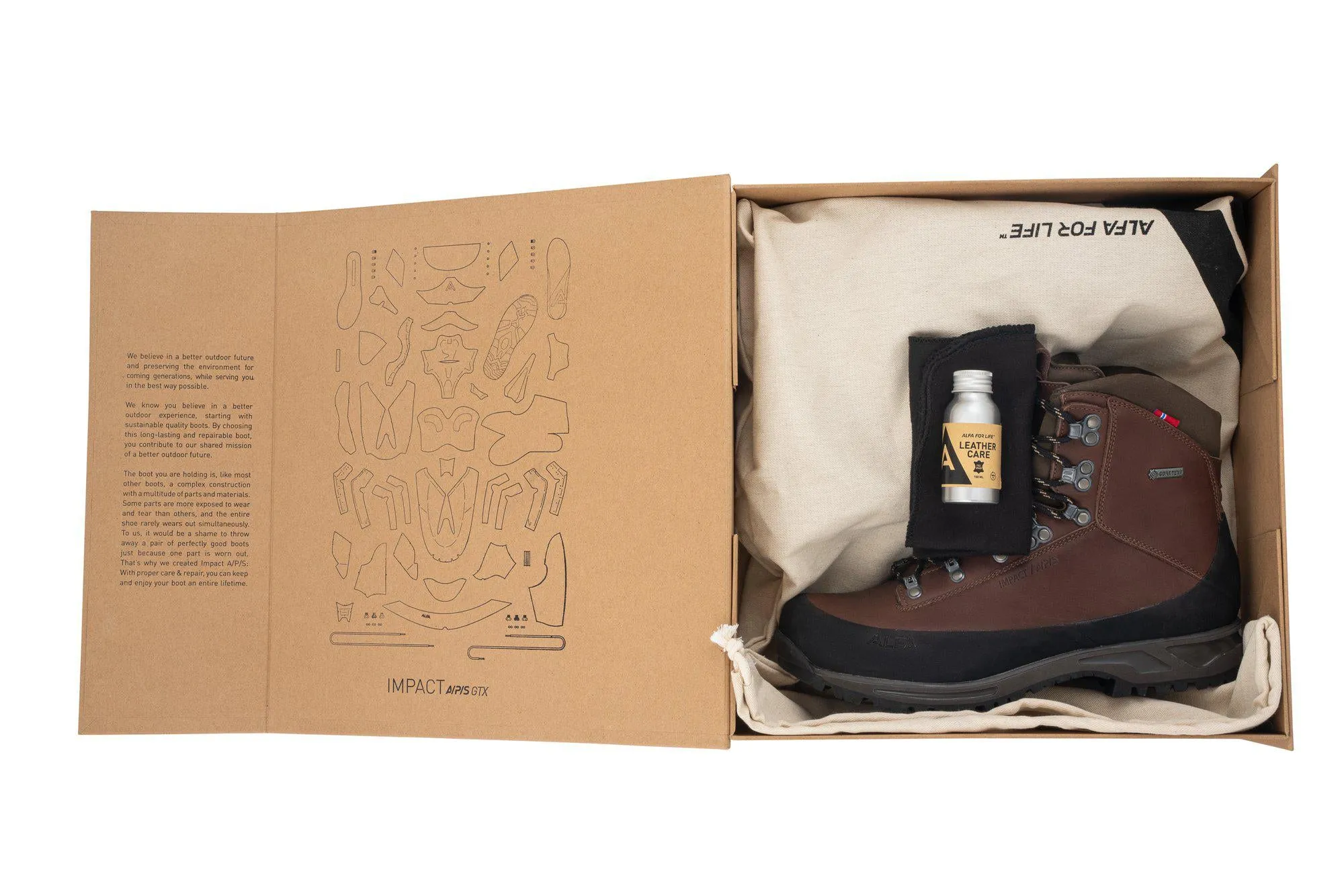 Impact A/P/S GTX W - Repairable hiking boot - CLASSIC BROWN