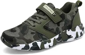 Kid's Boy Girl Lightweight Camouflage Sport Shoes for Walking Running Hiking