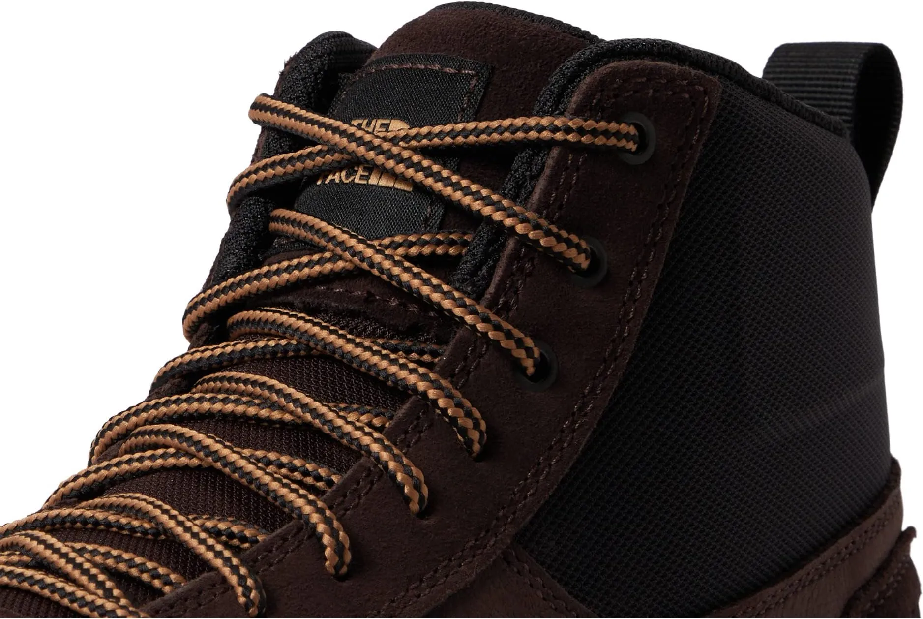 Larimer Mid Waterproof The North Face Hiking Shoes, Coal Brown/Almond Butter
