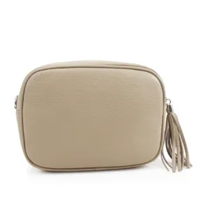Leather Camera Bag - Camel