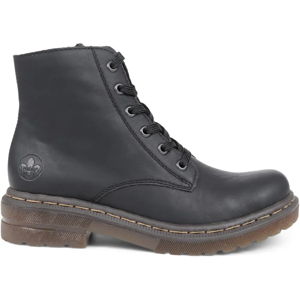 Leather Lace-Up Boots - RKR32519 / null