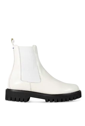 Leather Lug Sole - White