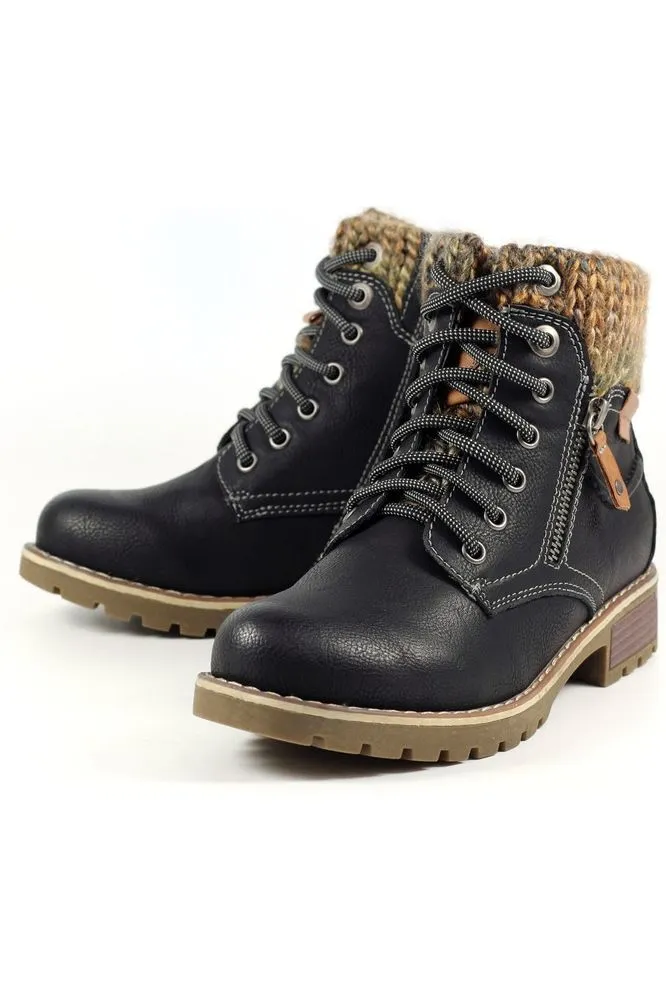 Lunar Millie Black Waterproof Boot GLB123