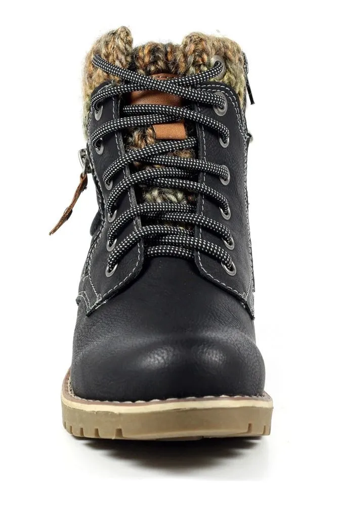 Lunar Millie Black Waterproof Boot GLB123