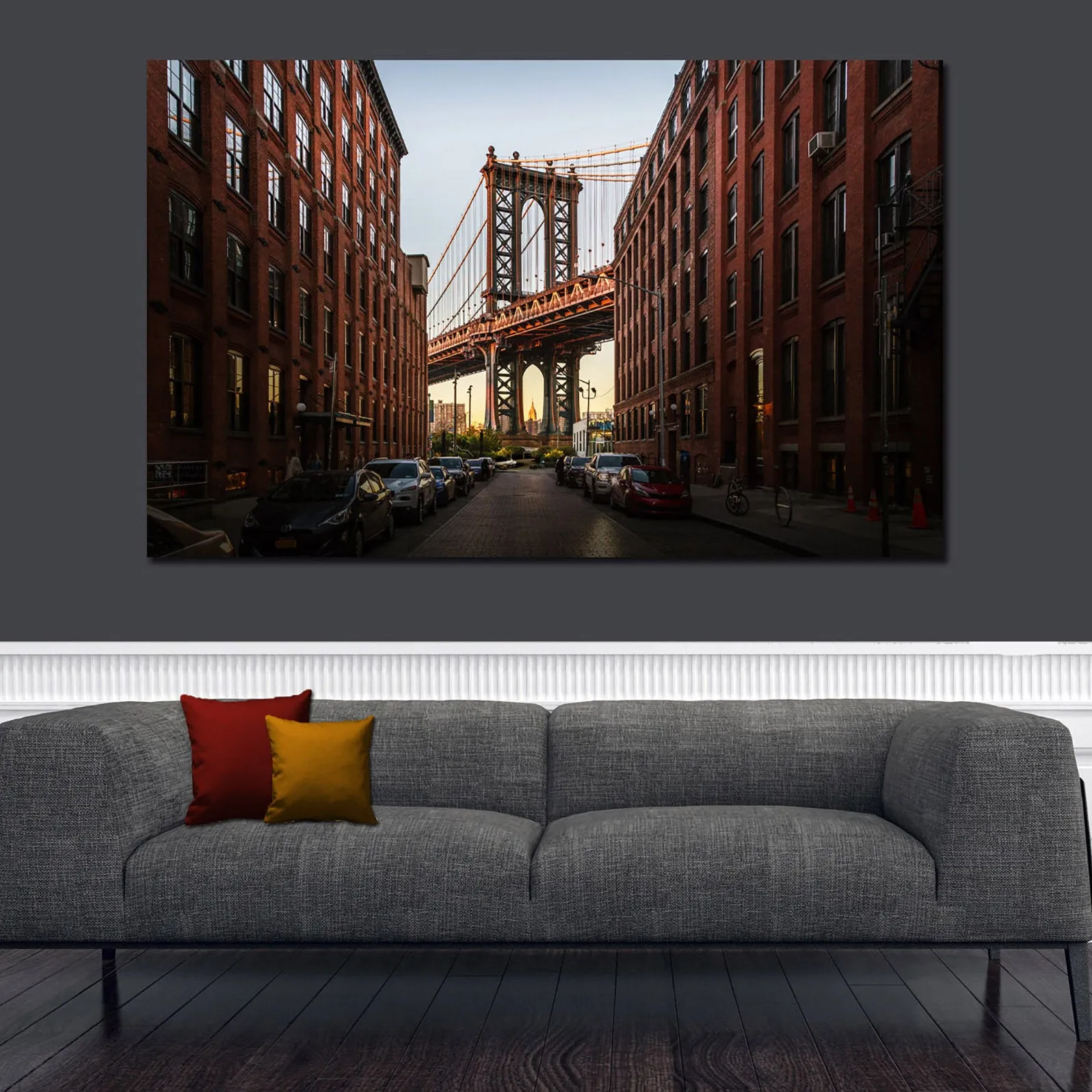 Manhattan Bridge, Dumbo Brooklyn Canvas Wall Art