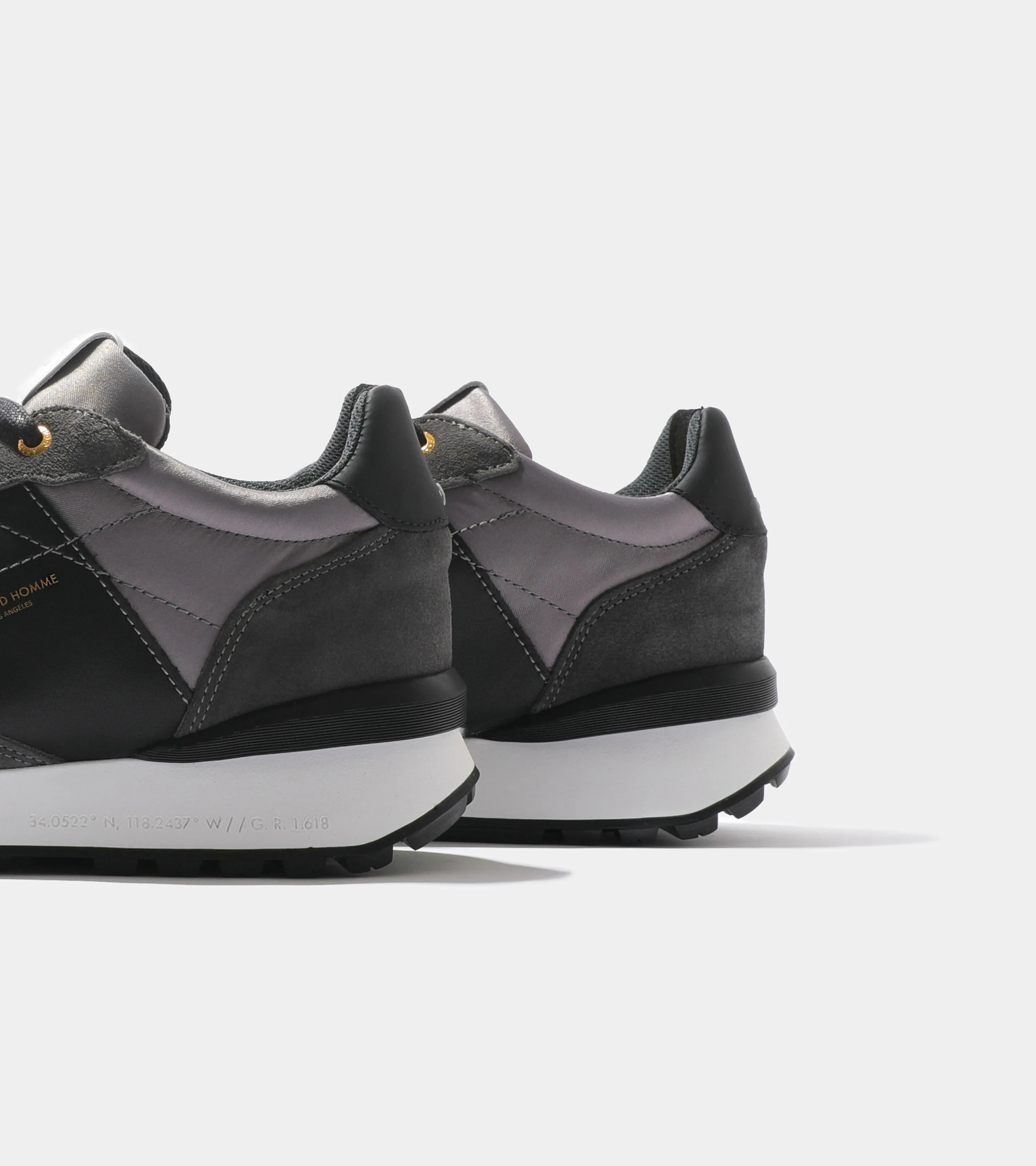 Marina Del Rey | Grey Nylon Black Suede AHP234-35