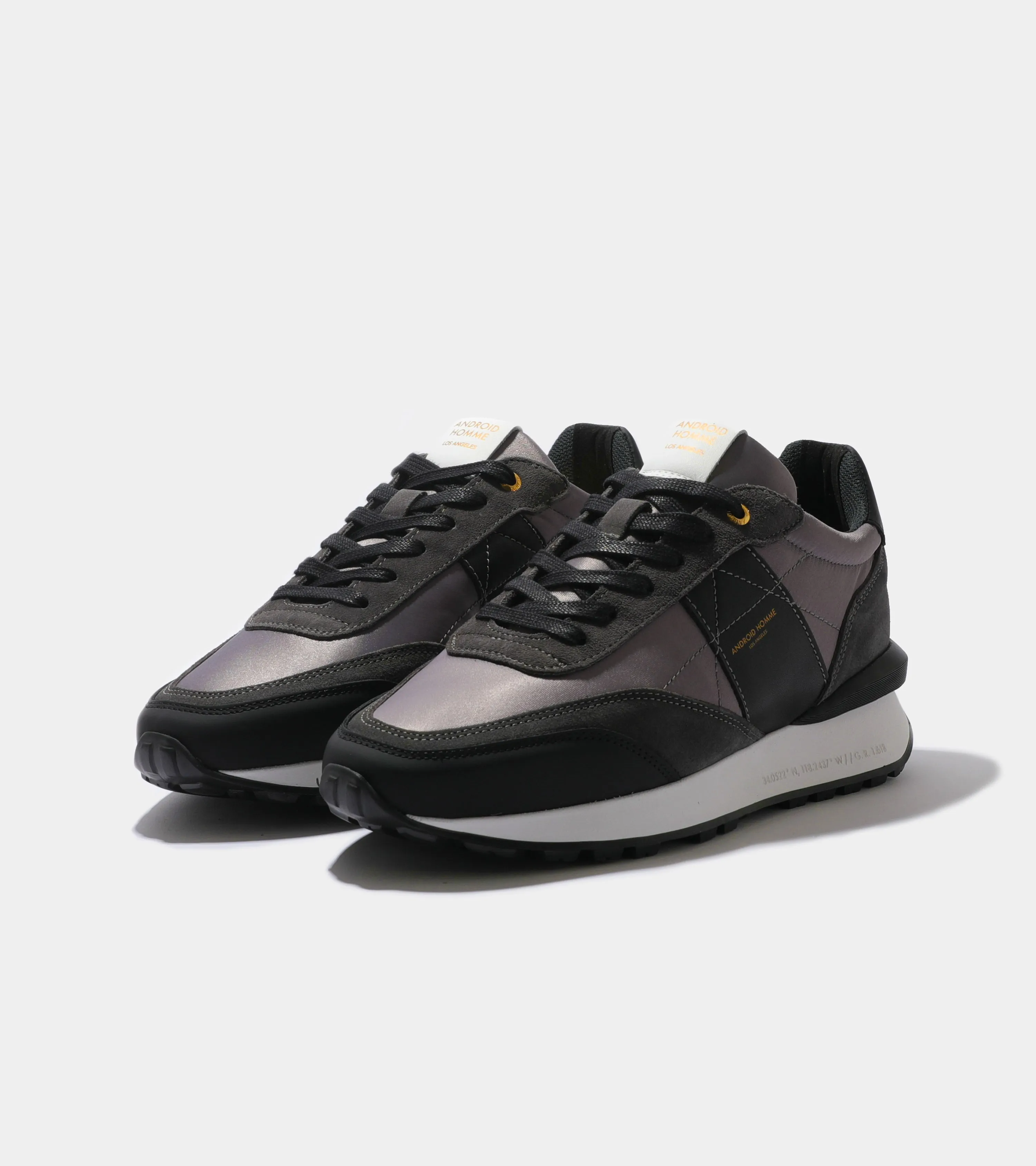 Marina Del Rey | Grey Nylon Black Suede AHP234-35