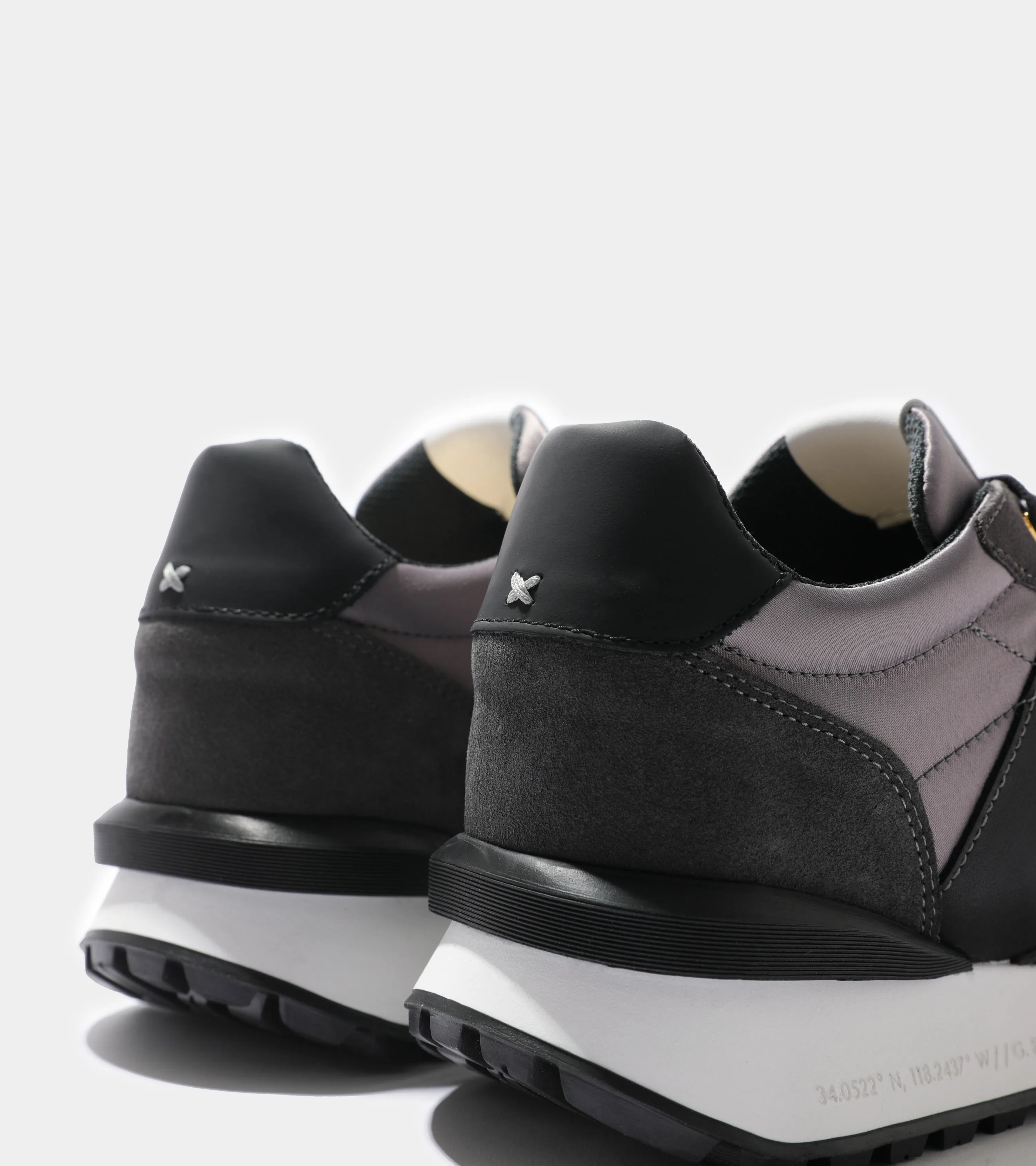 Marina Del Rey | Grey Nylon Black Suede AHP234-35