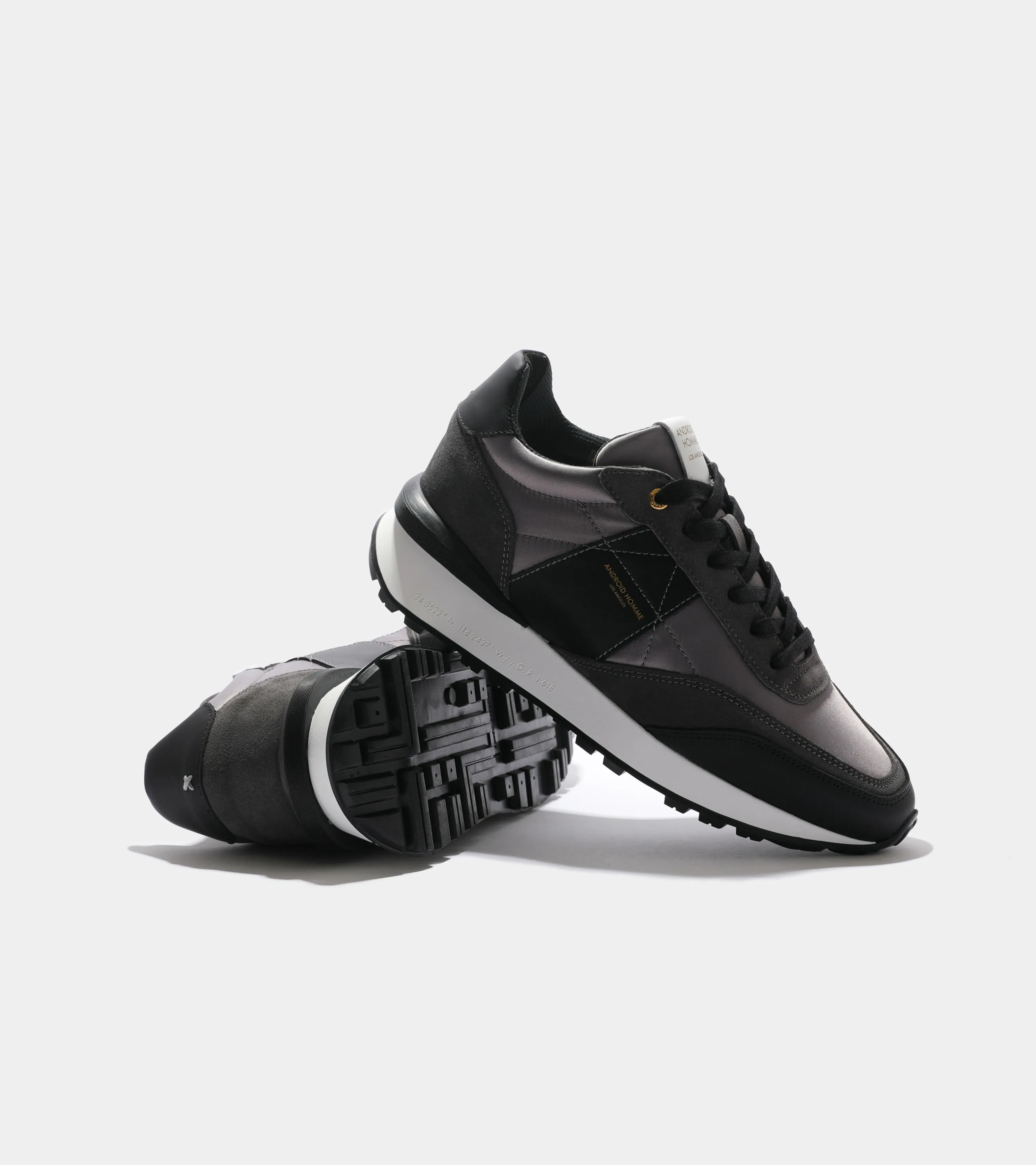 Marina Del Rey | Grey Nylon Black Suede AHP234-35