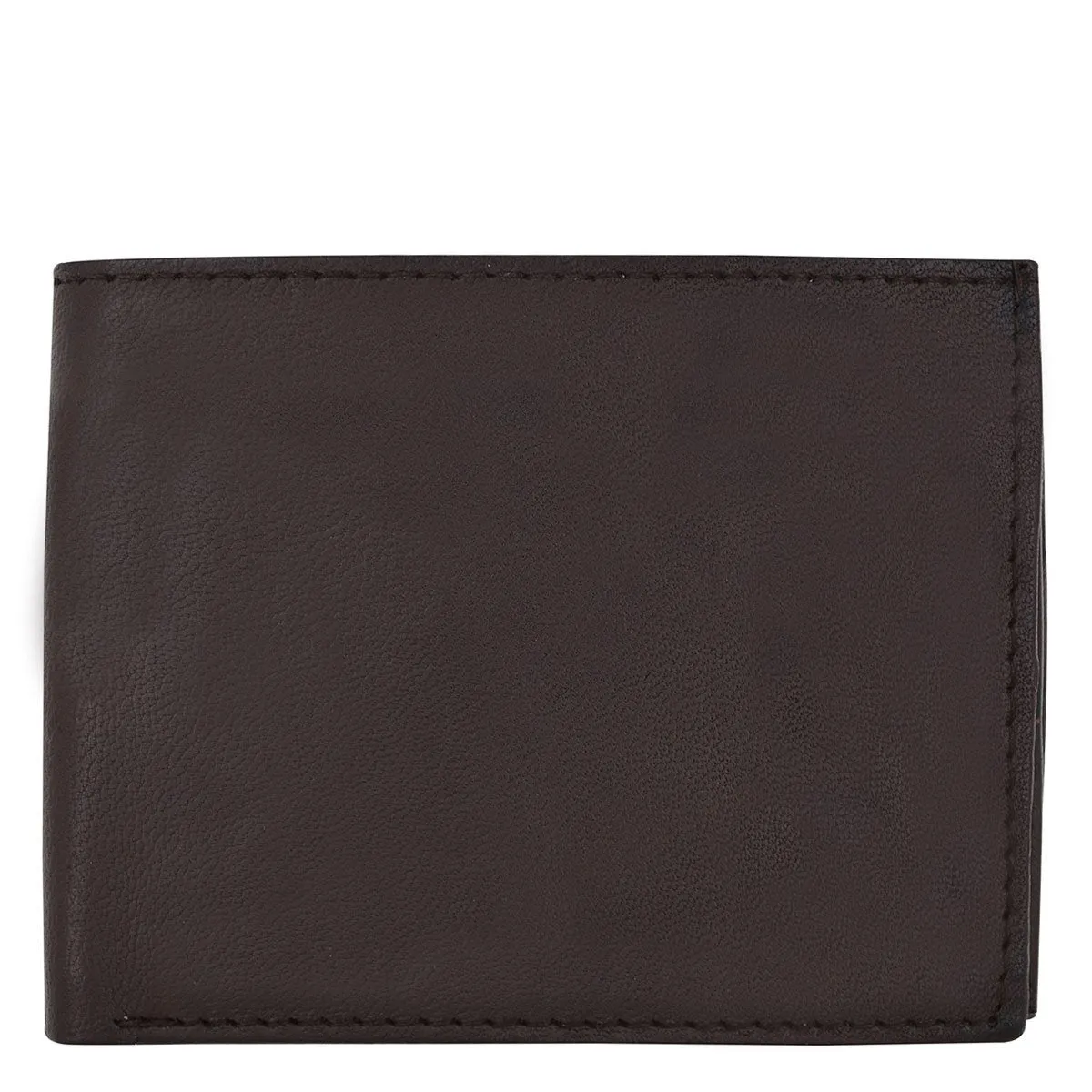 Men's ID Smooth Leather Bifold Wallet